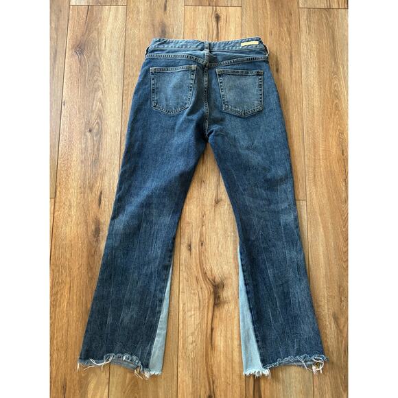 Anthropologie Pilcro High Rise Two Tone Flare Jeans Size 26 - Picture 7 of 7